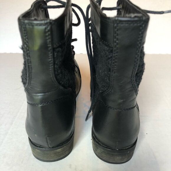 XOXO Brandice  Ankle  Boot 6.5M Black with knit upper Excellent condition - Picture 5 of 9